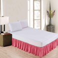 thumbnail image 2 of MesaSe Sheets & Beyond Solid Microfiber 14” Bed Skirt  Queen  White, 2 of 4