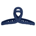 thumbnail image 2 of Hair Clamps, Acetate Sheet Non Slip Hair Claw Clips Fix Hair  For Face Washing For Cooking For Makeup Navy Blue, 2 of 8
