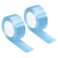 thumbnail image 1 of Unique Bargains 1.5 Inch Wide 24 Yards Satin Ribbon, 2 Pack Double Face Solid Crafts Roll for Party Home DIY Wrapping Decoration, Sky Blue, 1 of 6