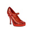 thumbnail image 2 of Ellie Chaussure E-423-CANDY 4 Pouces Paillettes Mary Jane avec Plateforme Dissimulée de 1 Pouces. 10 / Rouge, 2 of 3