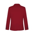 thumbnail image 2 of RUNQHUI Garçon Blazer Formel à Manches Longues, Revers Cranté, Veste de Complet à Simple Boutonnage pour Enfants Bourgogne 14, 2 of 6