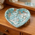 thumbnail image 4 of CQCYD Heart Shaped Resin Bowl, Transparent Jewelry Dish, Decorative Organizer For Rings Earrings, Beautiful Patterned Craft Display, Valentine's Day Gift, 4 of 7