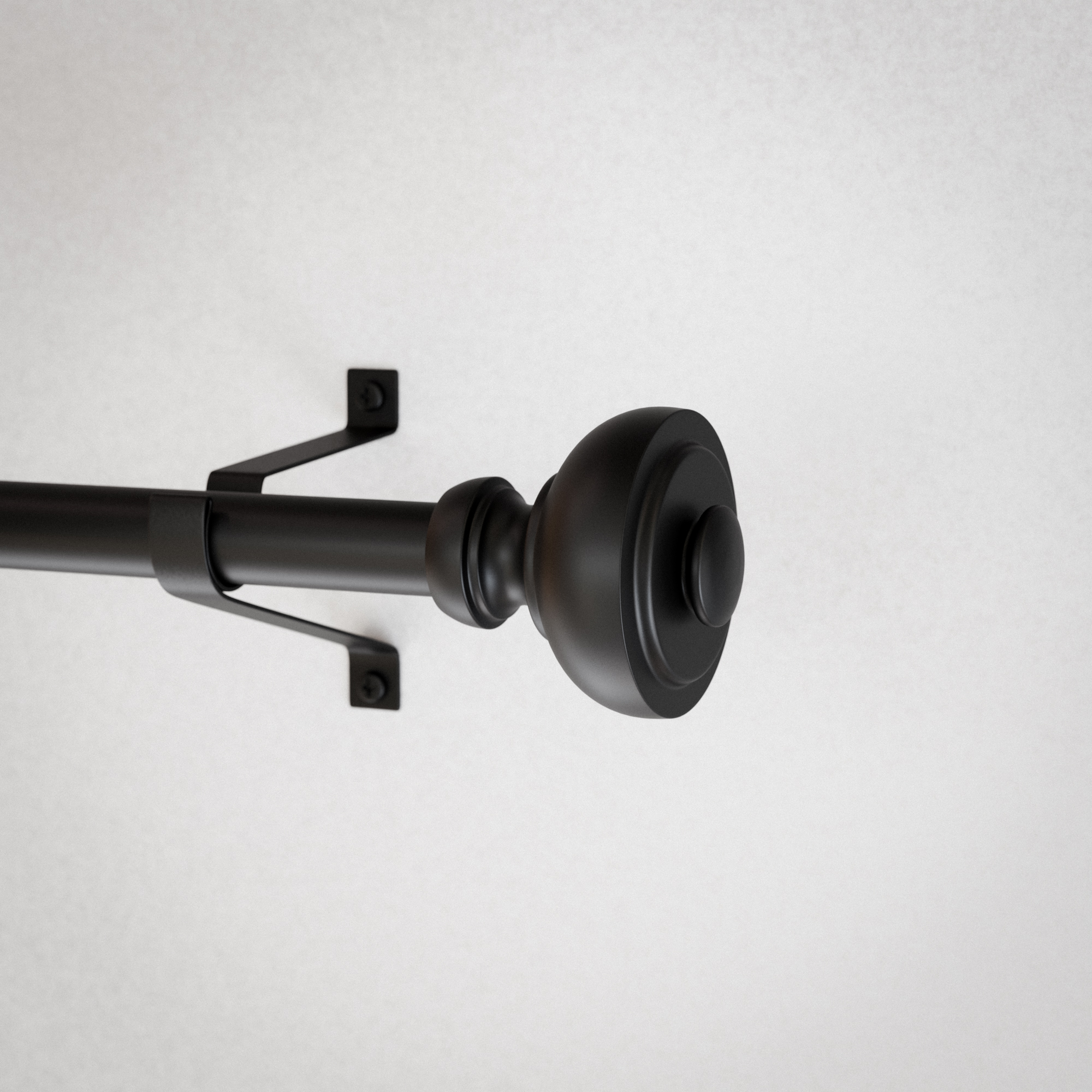 Tringle à rideaux réglable Mainstays noire Cameron urn de 1,9 cm, (76 cm à 213 cm)