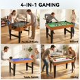 thumbnail image 4 of Soozier Table Multi-Jeux, Table de Billard, Hockey, Tennis de Table, baby-Foot, 4 of 10