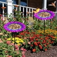 thumbnail image 4 of Metal Bird Bath Garden Stake 33 Inch Height Outdoor Bird Feeder with Stake Weatherproof Garden Decor Hummingbird Attractor, 4 of 7