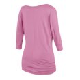 thumbnail image 2 of Matchstick Women's 3/4 Sleeve Basic Drape Top with Side Shirring, 2 of 4