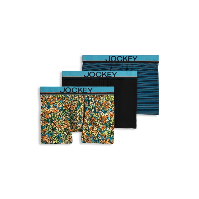 Jockey Men's True Style 4" Trunk - 3 Pack