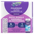 thumbnail image 3 of Swiffer Power Mop Refill Pack, Tile, Laminate, Wood, Floor Cleaner, 5 Pads + 1 Fresh Solution, 3 of 12