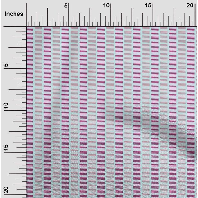 oneOone Cotton Flex Fabric Stripe Block Printed Fabric 1 Yard 40 Inch Wide