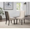 thumbnail image 2 of Steve Silver Napa Fabric Upholstered Dining Chair - Dusky Cedar-Beige, 2 of 7