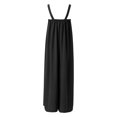 thumbnail image 5 of Women's Casual Loose Jumpsuits Solid Color Spaghetti Strap Flowy Wide Leg Pants Beach Lounge Rompers Summer Outfits, 5 of 5