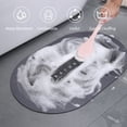 thumbnail image 3 of Zootealy Bath Mat 16 x 24 Inch Soft Floor Rug Oval Diatom Mud Non Slip Quick Dry Water Absorbent Shower Rug Machine Washable Bathroom Rug, 3 of 8