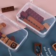 thumbnail image 4 of Rectangular Clear Plastic Storage Containers Box with Hinged Lid for Beads and Other Small Craft Items, 4 of 4