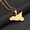 thumbnail image 3 of Goriertaly Personalized Map Necklace Style With Stainless Steel Charm Stylish gold 1Set, 3 of 6