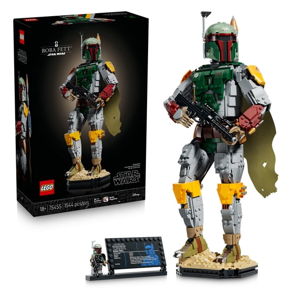 LEGO Star Wars Return of the Jedi Boba Fett - Building Set for Adults, Ages 18+ - Home Office, Shelf or Desk Decor - Star Wars Gifts for Fans - 75455