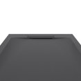 thumbnail image 4 of Emberveil Black SMC Shower Base 30" x 60" – Low Profile Anti-Slip Stone Texture with Side Drain, 4 of 6