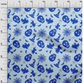 thumbnail image 3 of oneOone Polyester Spandex Baby Blue Fabric Halloween Craft Projects Decor Fabric Printed By The Yard 56 Inch Wide, 3 of 4