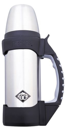 Thermos The Rock Bouteille de Boisson Isolée Sous Vide de 1 Litre, Acier Inoxydable