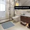 thumbnail image 2 of REGALWOVEN Bath Mat Memory Foam Bath Rugs for Bathroom, Silver Gray 24" x 16"/60 x 40cm(L*W), 2 of 8