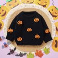thumbnail image 2 of Funicet Pulls pour Filles, Robe Chandail pour Filles, Motif Citrouille Halloween Tricoté pour Garçons et Filles, Chandail pour Filles, Pulls pour Garçons, 2 of 9