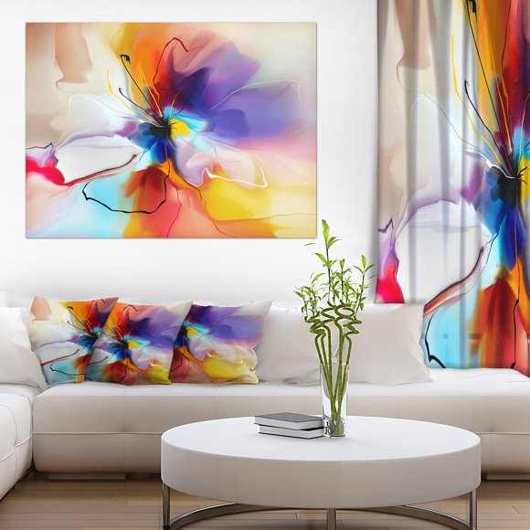 Creative Flower in Multiple Colors - Floral canvas art