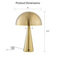 thumbnail image 2 of Posh Living Bradford Table Lamp USB Charger Brass, 2 of 9