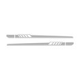 thumbnail image 1 of Youkk Car Sticker Decoration Exterior Automotive Decal Automobile Decorative Moulding Trim Adhesive Removable Vehicle Light Gray, 1 of 6