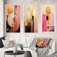 thumbnail image 1 of Designart "Serendipitous Circular Geometric Serenity VI" Modern Geometric Framed Wall Art Set Of 3 - Gold Abstract Frame Canvas Set For Living Room Decor, 1 of 6