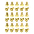thumbnail image 1 of Unique Bargains Brass Hex Bolts, M6x8mm 30 Pack Fully Thread Grade 4.8 Machine Screws, 1 of 4