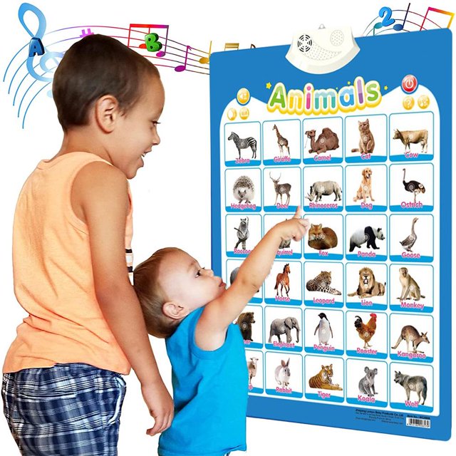 Xingzhi English Preschool Numbers Sound Interactive PVC Wall Chart Early Educational