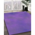 thumbnail image 3 of Ahgly Company Tapis Rond Lavable en Machine Intérieur Transitionnel Violet, 6 Pieds Rond, 3 of 7