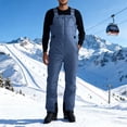 thumbnail image 2 of Sentmoon Snow Pants for Men Snow Pants Stretchy and Flexible Men's Snow Ski Overalls Windproof Insulated Romper Snowpants for Layering with Base Layers M, 2 of 9