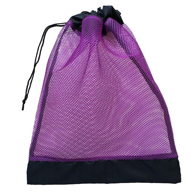 Sac en Maille Durable de 15,5 X 12,5 Po avec Cordon, Pochette de Rangement pour Plongée en Apnée, Plongée, Équipement, Palmes, Lunettes, Accessoires de Natation
