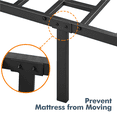 thumbnail image 3 of Yaheetech Metal Platform Bed Frame, Twin XL, Steel Slat Support and Durable Steel Framework, Twin XL, 3 of 9