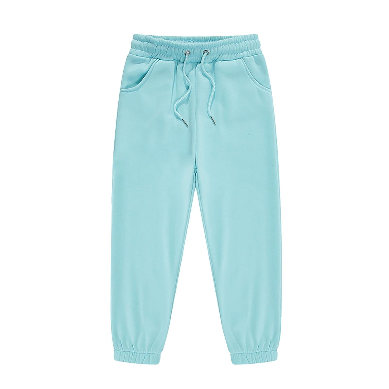 Kids Baby Pants Summer Sports Elastic Solid Breathable Athletic Pant Blue Spring Trendy Trousers 2-3T