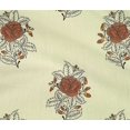 thumbnail image 4 of oneOone Cotton Flex Fabric Leaves & Floral Block Printed Craft Fabric BTY 40 Inch Wide, 4 of 4