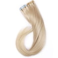 thumbnail image 2 of Tape in Human Hair Extensions Highlight Balayage Long Straight Soft hair, 2 of 6