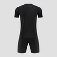 thumbnail image 4 of hengsof Ensemble de Maillot de Football à la Mode pour Enfants, Haut à Manches Courtes Col Ras du Cou, Short à Taille Élastique Tenue de Sport, Confortable Respirant Absorbant la Sueur Séchage Rapide Uniforme de Sport Deux Pièces, 4 of 4