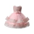 thumbnail image 2 of TopLLC Robes de Filles Robe de Soirée Robe de Princesse Robe à Sequins Robe de Mariage Perle Robe de Fille, 2 of 4