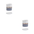 thumbnail image 4 of kurtrusly Ceramic Flower Pots For Small Spaces And Easy To Maintain Herbs Ceramic Flowerpot Ceramic Pot Planter Eco-friendly gray 11*11 2Set, 4 of 6