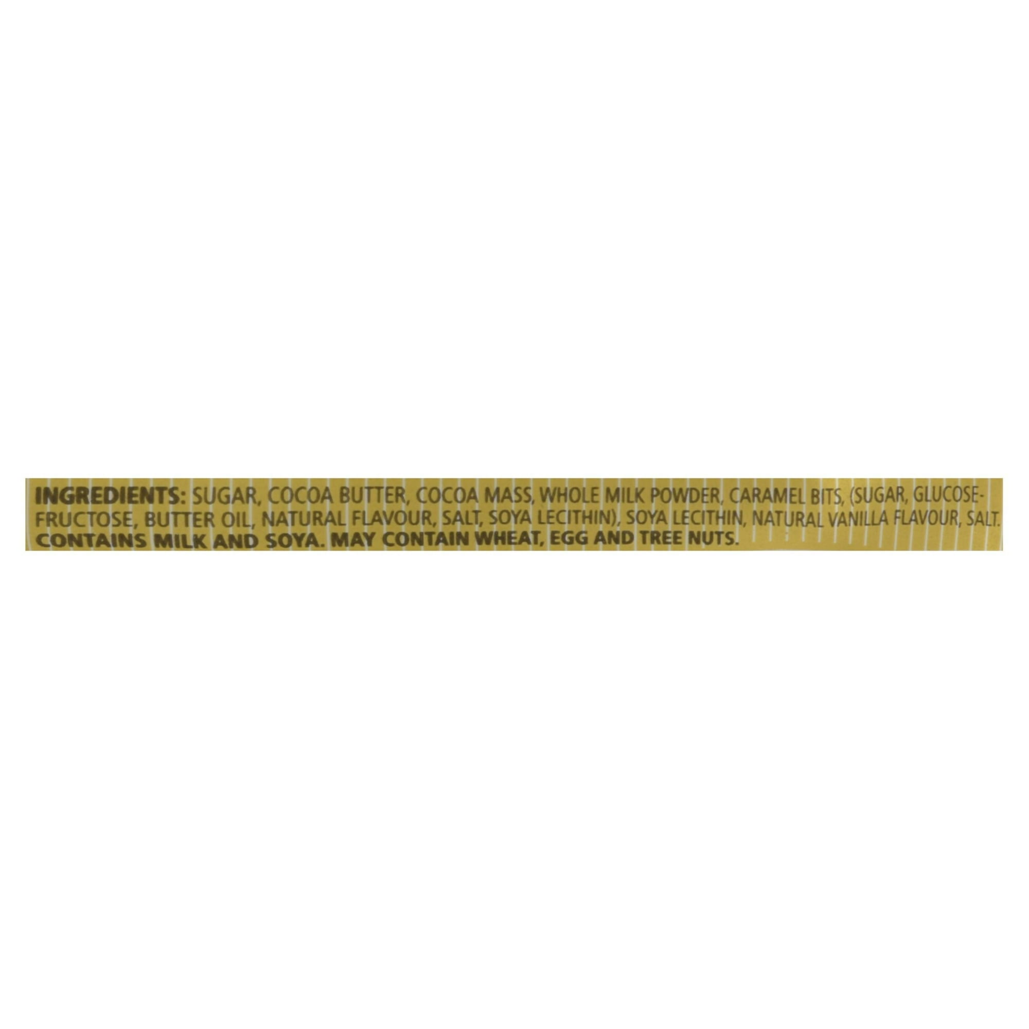 Waterbridge Barre de Chocolat Premium Caramel et Sel de Mer, 400 Grams