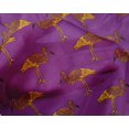 thumbnail image 4 of oneOone Tissu en Soie Tabby Imprimé Bloc Héron 42 Pouces de Large, 4 of 4