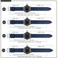 thumbnail image 4 of Silicone Rubber Watch Strap, 20mm, Blue, 4 of 7