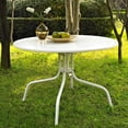 thumbnail image 2 of Crosley Furniture CO1012A-WH Griffith Table à Manger en Métal de 40 Po, Fini Blanc, 2 of 3