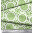 thumbnail image 2 of Soimoi Georgette Viscose Fabric Floral Mandala Print Fabric by the Yard 42 Inch Wide, 2 of 3