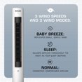 thumbnail image 4 of Hurricane 40" Triple Action Air Enhancing Tower Fan and Diffuser, 5 Pack, White, 4 of 12