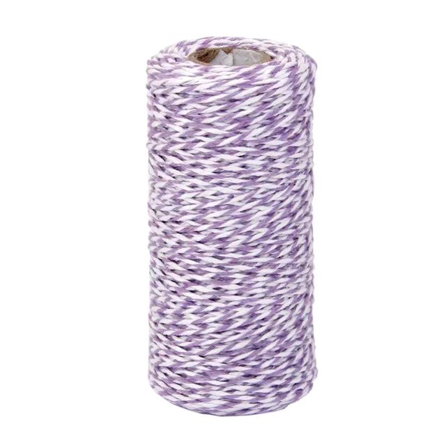 2mm Two-color Cotton Candy Rope Cord Double-strands Crafts gift wrapping Gifts Crafts Food Box Wrapping String