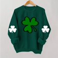 thumbnail image 2 of FAIWAD Chandails en Molleton pour Femmes de la Saint-Patrick Manches Longues Col Rond Épaule Tombante Pull Ample, 2 of 4