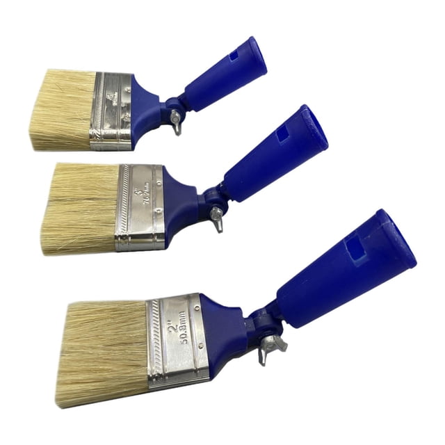 DOLITY Pinceau de Peinture pour Maçonnerie à Angles Multiples Réglables Pinceau à Taches Professionnel pour Peinture Intérieure et Extérieure Accessoires Polyvalents 3 Tailles