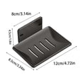 thumbnail image 3 of LSLJS Boîte à Savon Murale Perforée pour Salle de Bain Drainage Haut de Gamme Rangement pour Savon Boîte de Rangement pour Salle de Bain en Acier Inoxydable, Accessoires pour la Maison, 3 of 8